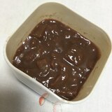 りんごとチョコレートで寒天